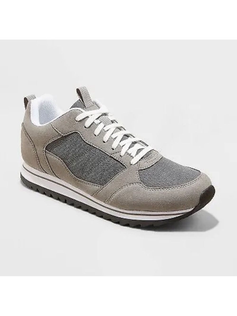 New Men's Angus Vintage Sneakers - Goodfellow & Co Gray 8